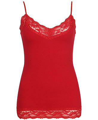 red cami for Valentine’s Day