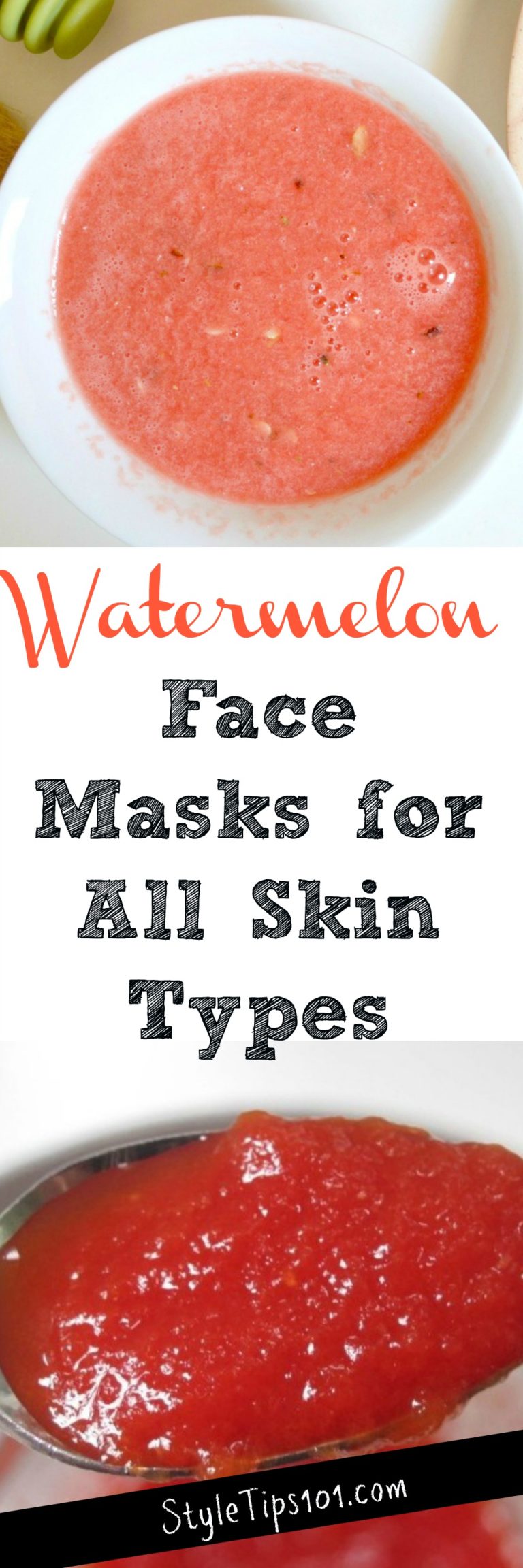 Homemade Watermelon Face Masks