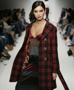 plaid coat