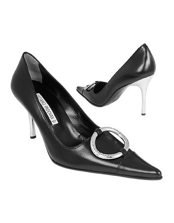 luciano padovan black pumps