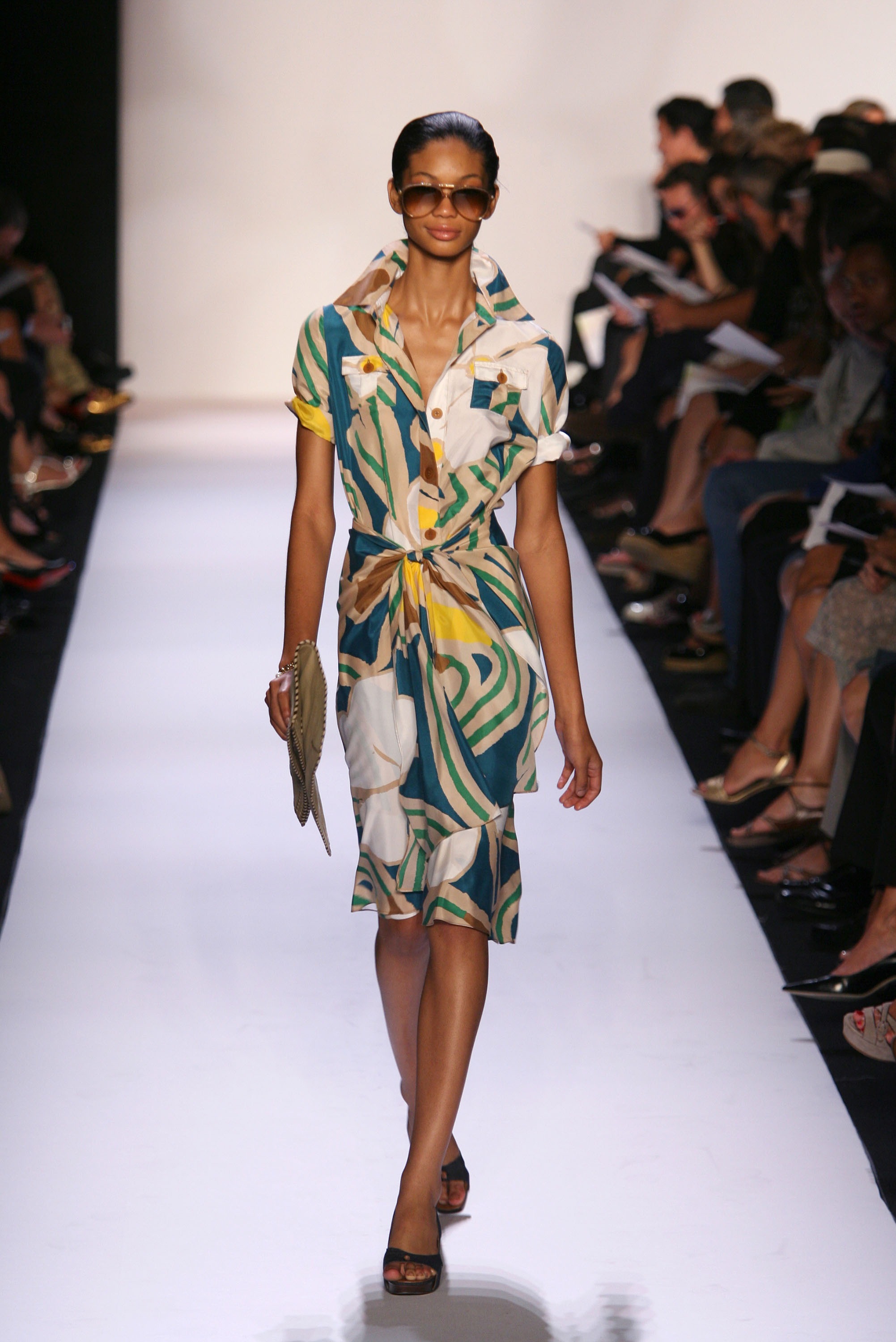 tropical print dress