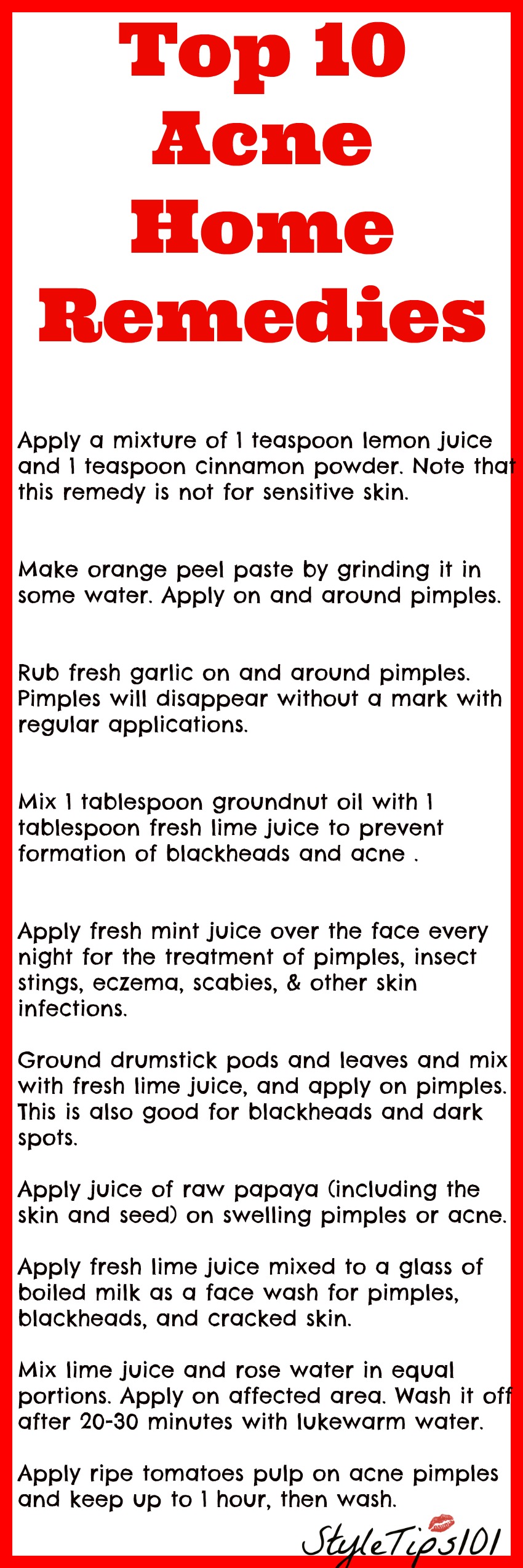 acne home remedies