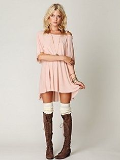 dress with leg warmers