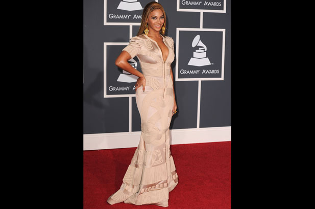 Beyonce at the 2010 Grammys