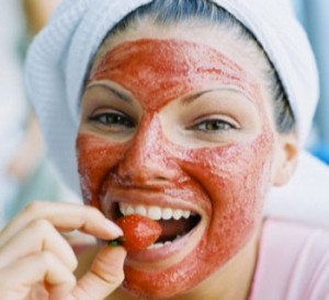 homemade strawberry mask