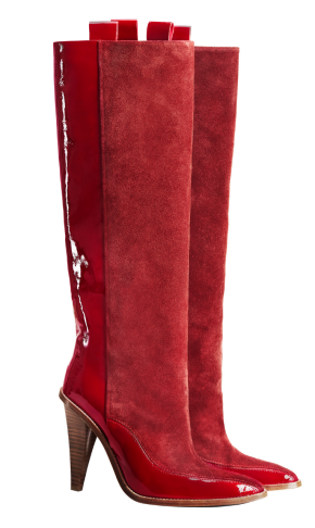 burgundy boots