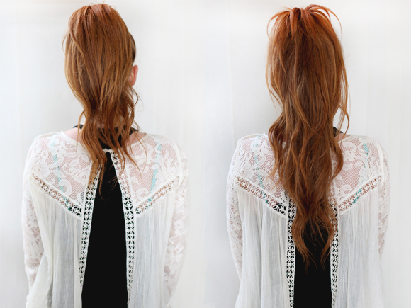 longer and fuller ponytail