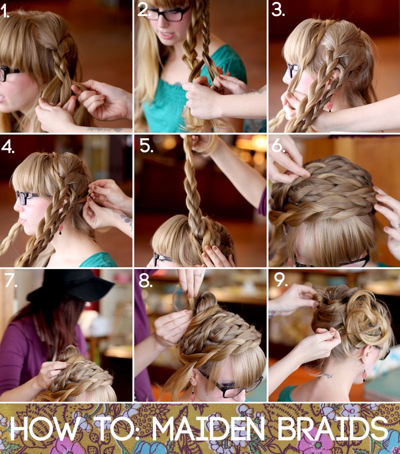 how to do maiden braids