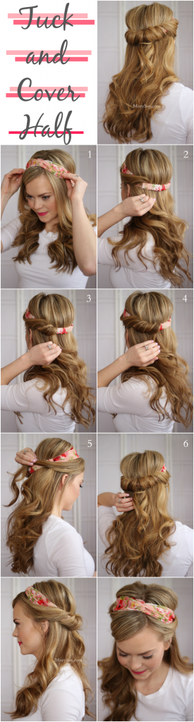 tuck and cover hairstyle