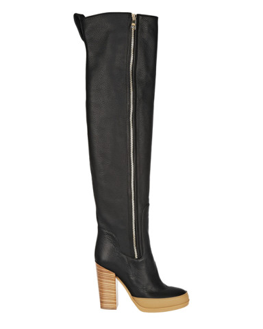 Chloé textured-leather over-the-knee boots