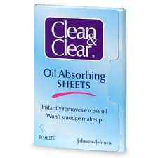 clean & clear oil absorbing sheets