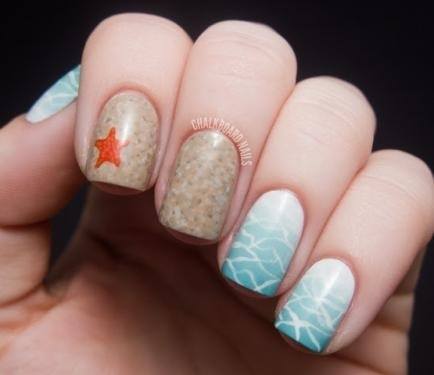 beachy nails
