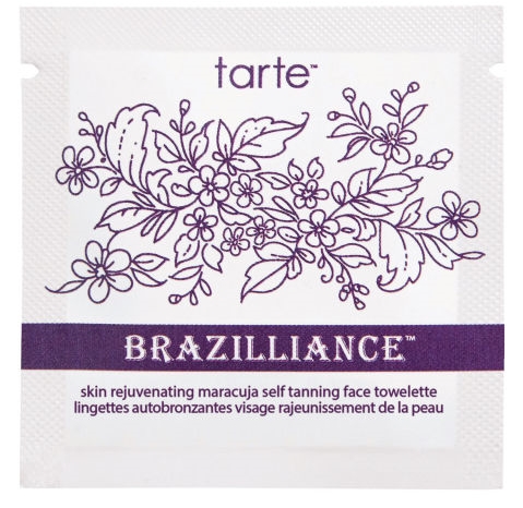 brazilliance skin rejuvenating maracuja self tanning face towelettes