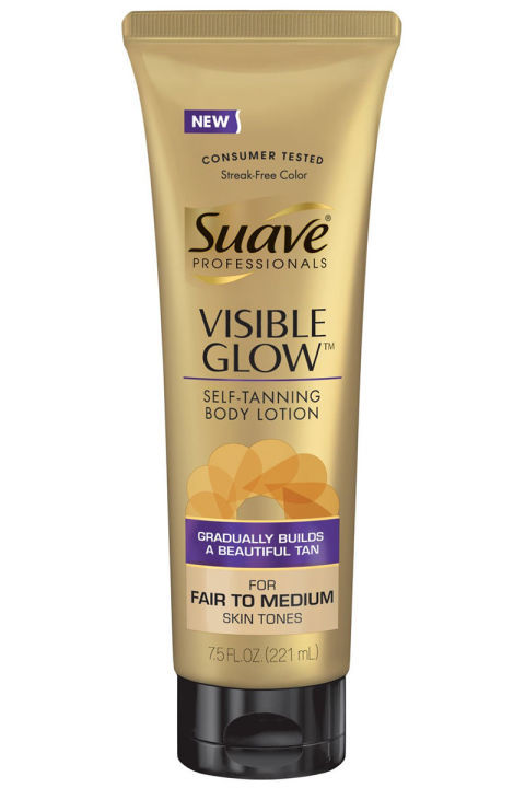 visible glow self tanning body lotion