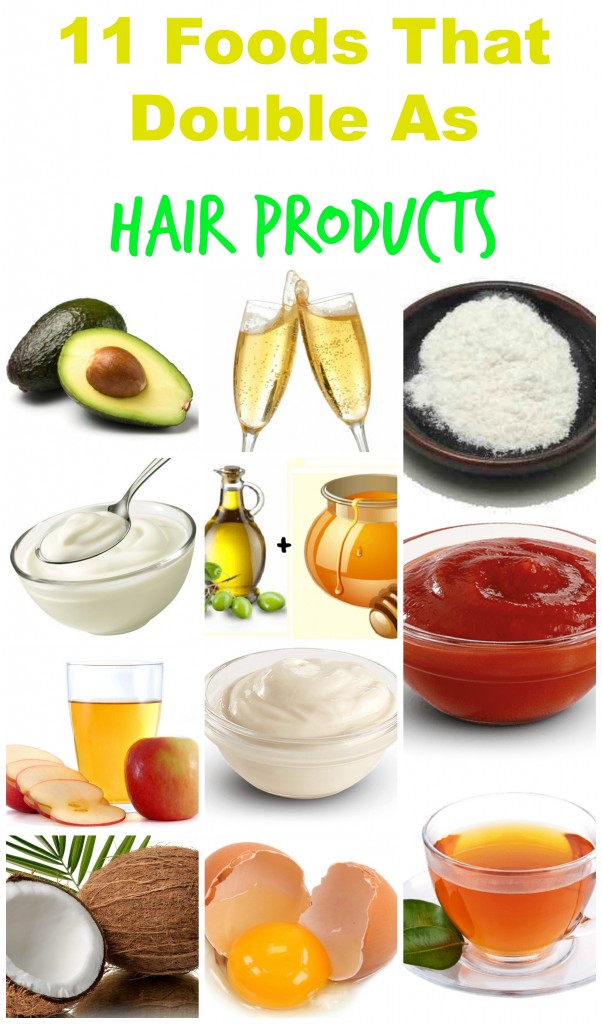 foods that double as hair products