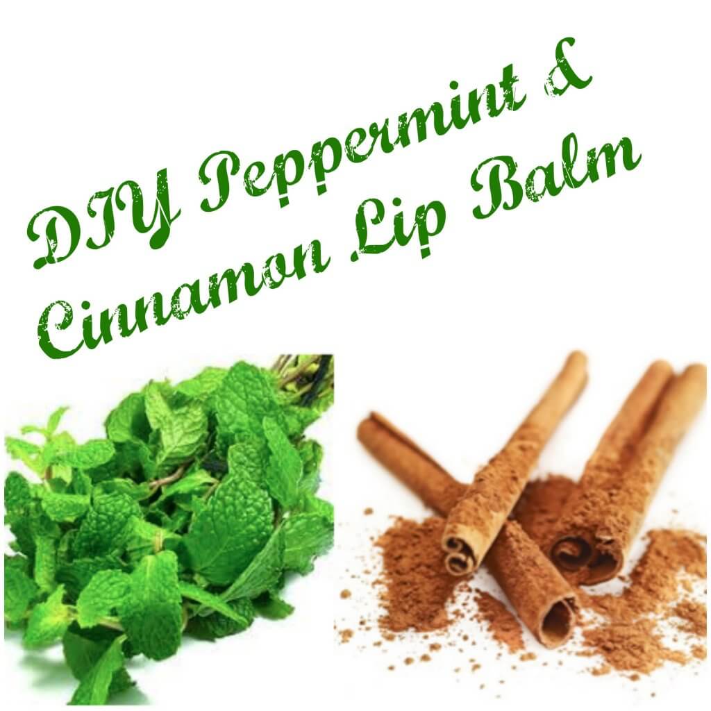 diy cinnamon and peppermint lip balm