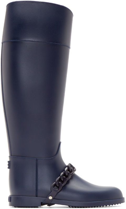 Givenchy Navy Chain Eva Rain Boots 450