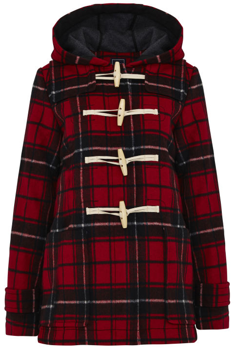 plaid coat gap