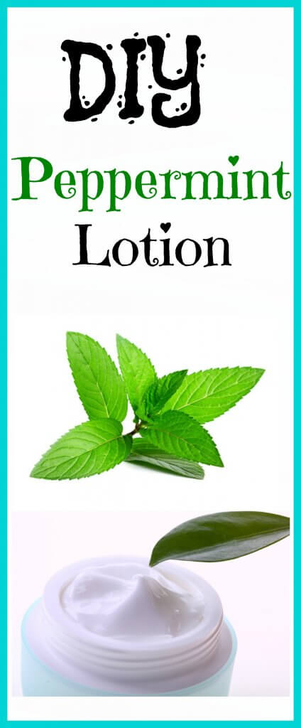 make your own peppermint lotion