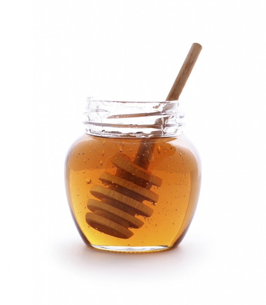 honey in a jar