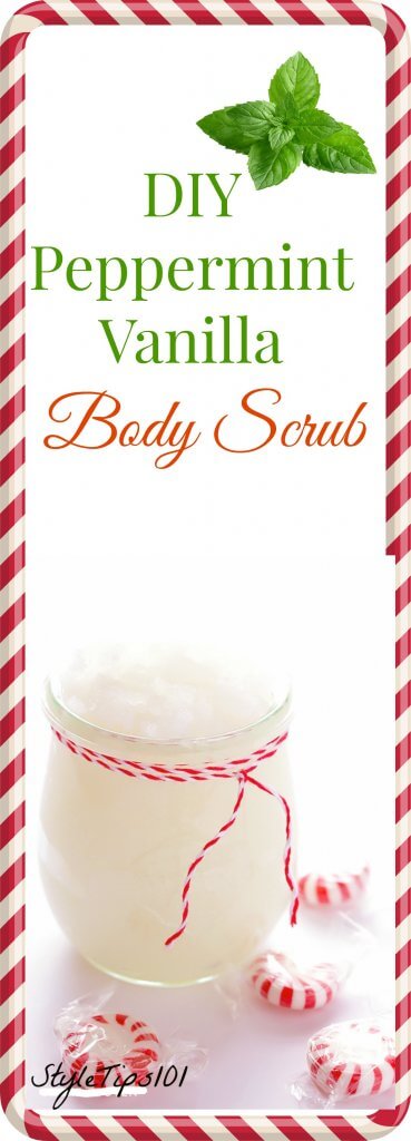 peppermint vanilla sugar scrub