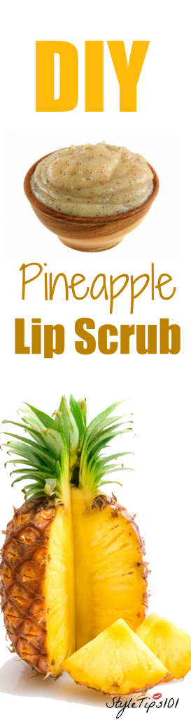 DIY Pineapple Lip Scrub