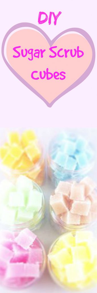 sugar scrub cubes