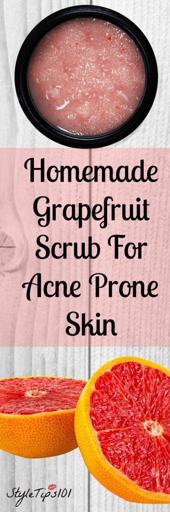 homemade grapefruit scrub