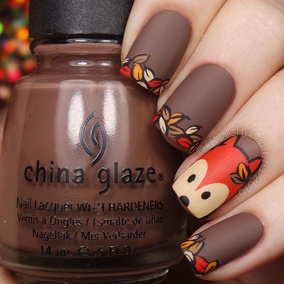 Autumn Fall Nail Art Trees And Leaves Nail Water Decals