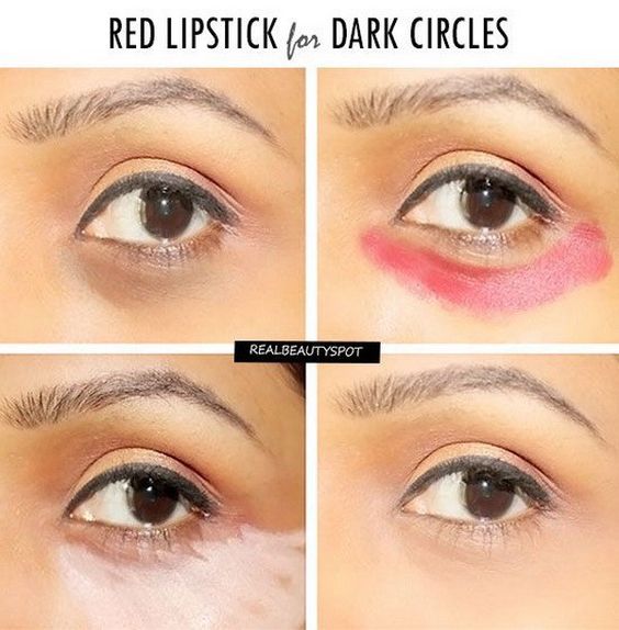 red-lipstick-for-dark-circles