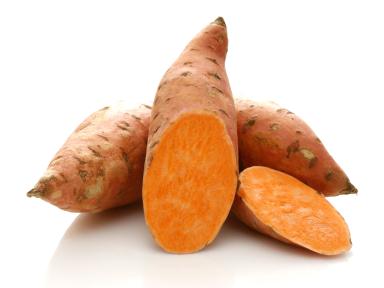 Three sweet potatoes