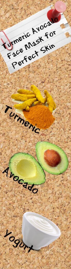 turmeric avocado face mask