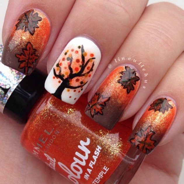 16 Fall-Licious Nail Designs To Copy