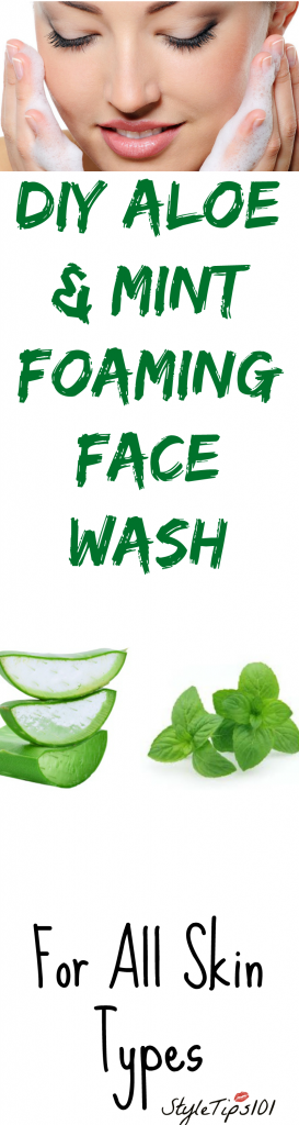 DIY foaming face wash