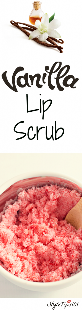 DIY vanilla lip scrub