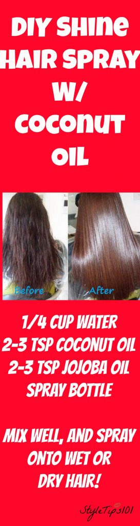 diy shine hair spray