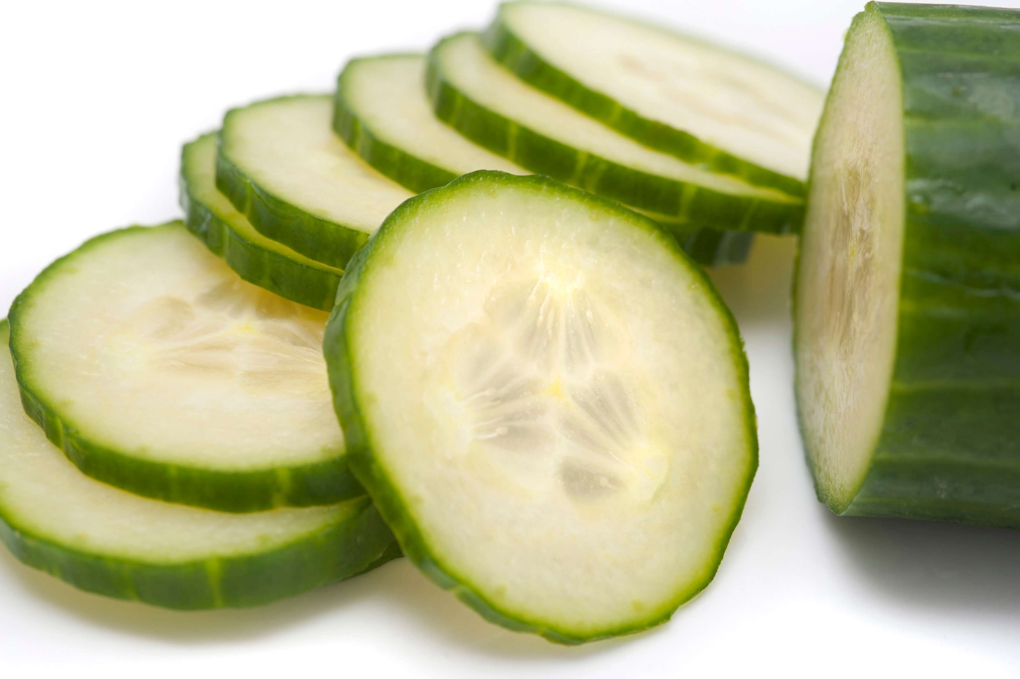 Sliced cucumber