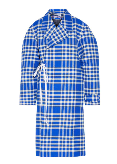 2017 winter coats trends - long plaid coat