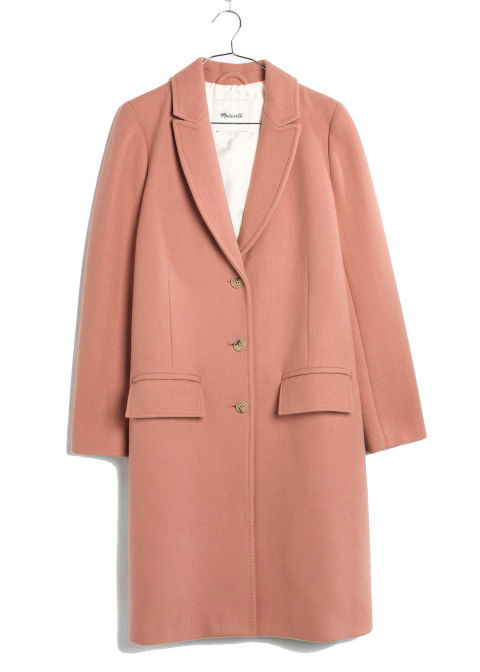 2017 winter coats trends - peach swing coat