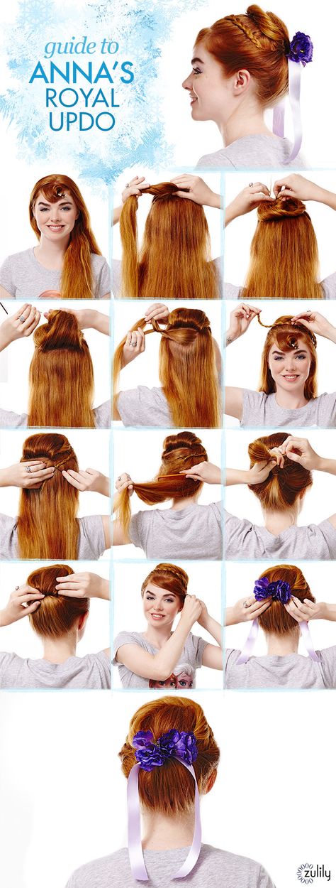 Anna from Frozen princess hairstyles