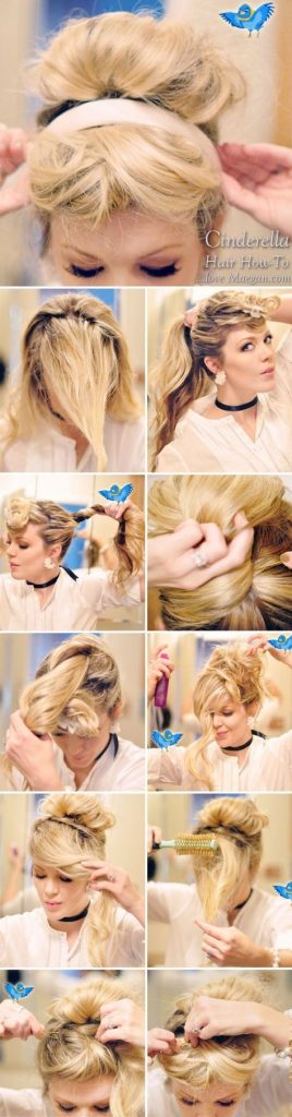 Gorgeous Professional Hairstyle For Blond Long Hair Advertising  Announcement Of Beauty Salon For Wedding Image Of Graduate In Blue  Expensive Adorable Dress With Open Back Photo Without A Face Stock Photo 