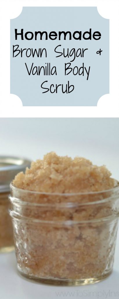 brown sugar and vanilla scrub