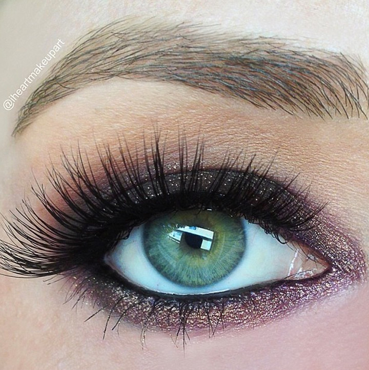 plum smokey eye