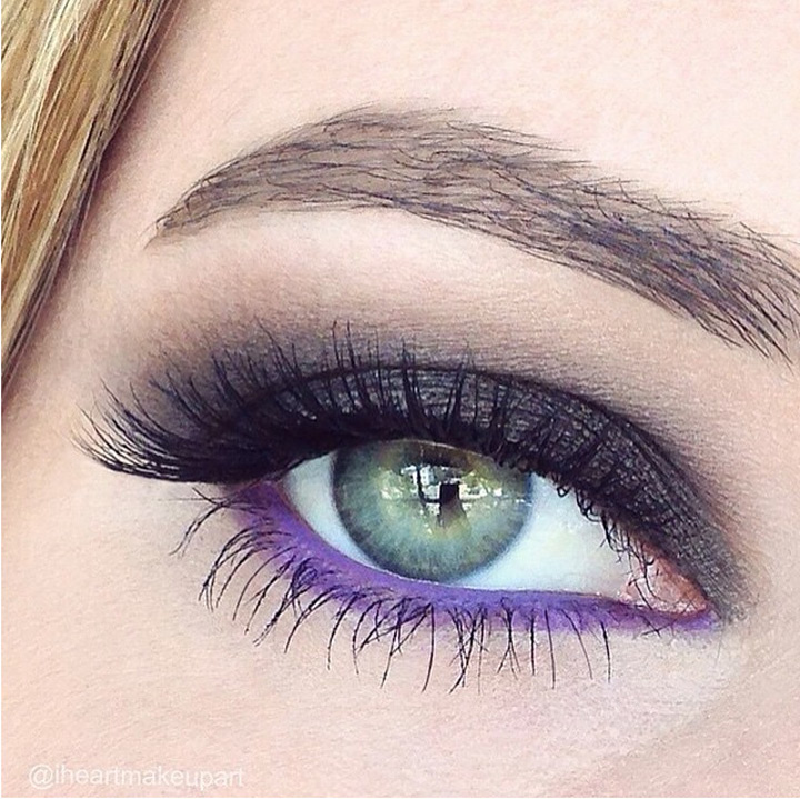 purple smokey eye