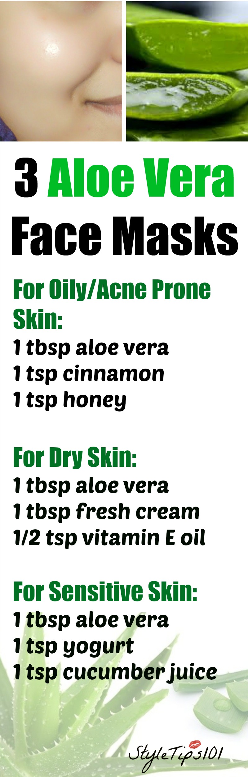 3 Aloe Vera Face Masks For Every Skin Type 9911