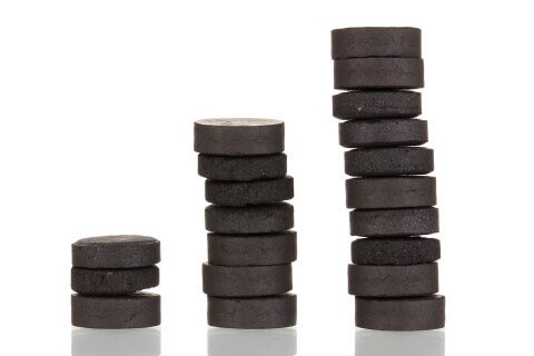 activated charcoal pucks