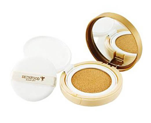 skinfood royal honey cover bounce cushion foundation