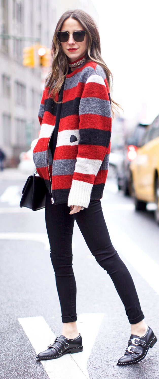 slouchy sweater skinny jeans