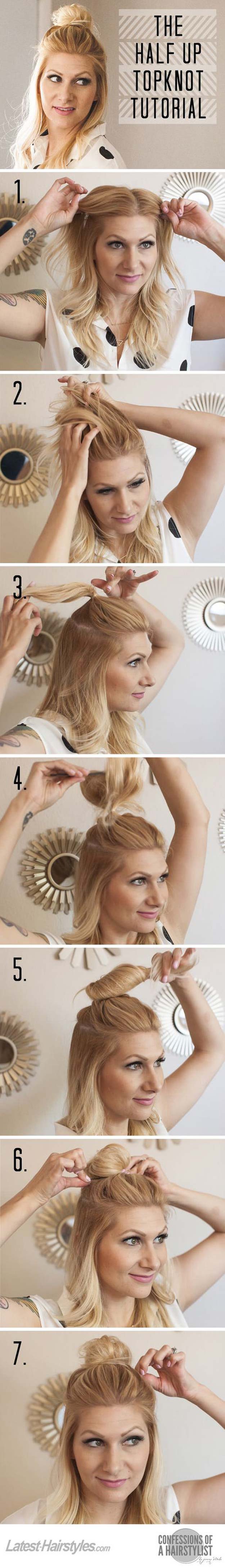 top knot hairstyle
