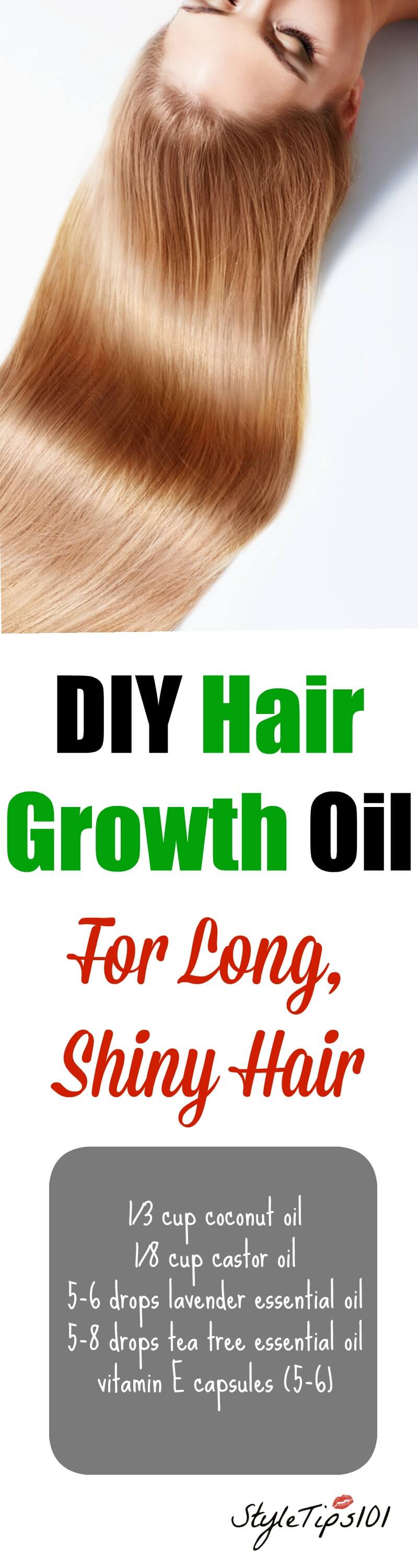 DIY Hair Growth Oil For Super Long Shiny Hair